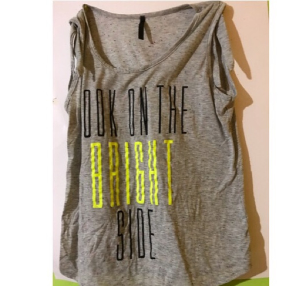 Grey target tank top
